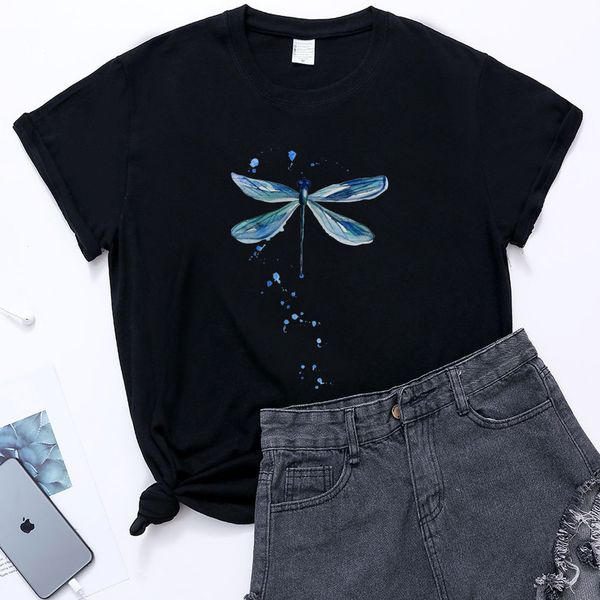 printed loose large short sved dragonfly casual t-shirt women's short sved t-shirt 2021 summer new, White
printed loose large short sved dragonfly casual t-shirt women's short sved t-shirt 2021 summer new, White