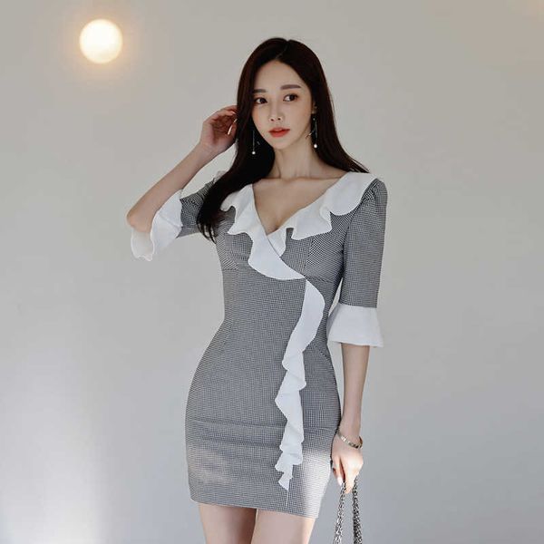 the temperament of han edition cultivate one's morality lotus leaf collar dress package hip skirt 210531, Black;gray
the temperament of han edition cultivate one's morality lotus leaf collar dress package hip skirt 210531, Black;gray