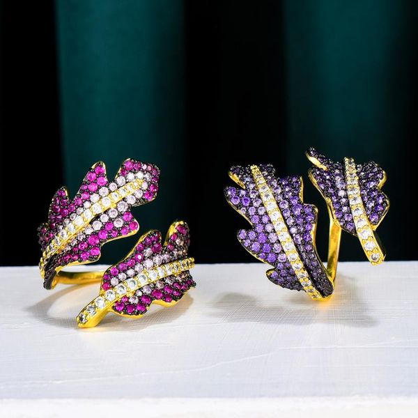 wedding rings godk trendy 4 color feather leaf bold statement ring for women cubic zircon finger beads charm bohemian beach jewelry, Slivery;golden
wedding rings godk trendy 4 color feather leaf bold statement ring for women cubic zircon finger beads charm bohemian beach jewelry, Slivery;golden