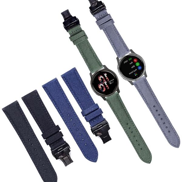 watch bands for garmin venu 2 2s butterfly buckle canvas nylon wristband sq / vivoactive 3 4 4s 40mm band strap smartwatch watchband, Black;brown
watch bands for garmin venu 2 2s butterfly buckle canvas nylon wristband sq / vivoactive 3 4 4s 40mm band strap smartwatch watchband, Black;brown
