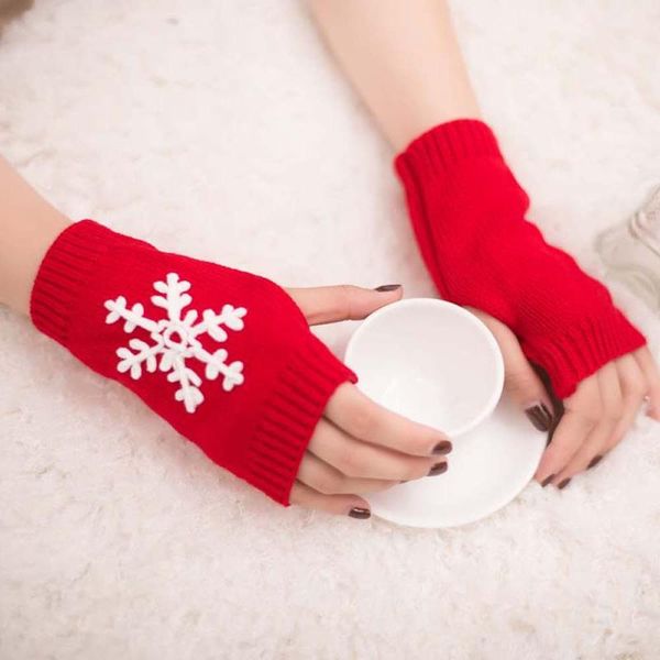 five fingers gloves winter snowflake female fingerless women cashmere warm hand wrist warmer mittens, Blue;gray
five fingers gloves winter snowflake female fingerless women cashmere warm hand wrist warmer mittens, Blue;gray