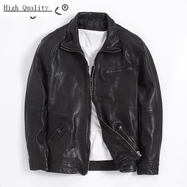 men's leather & faux fashion plus size 7xl genuine jacket men winter real sheepskin coat streetwear moto biker jackets 7m-37, Black
men's leather & faux fashion plus size 7xl genuine jacket men winter real sheepskin coat streetwear moto biker jackets 7m-37, Black