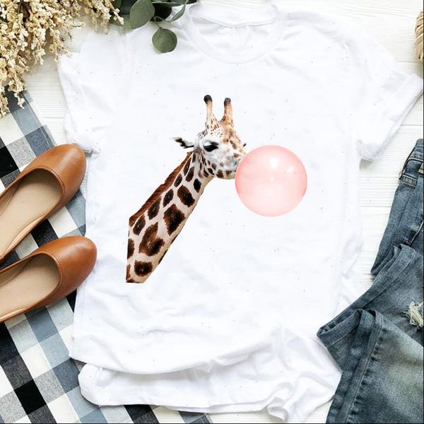 cartoon women t shirt giraffe balloon print short sleeve o neck loose tshirt tee female clothes camisetas mujer, White
cartoon women t shirt giraffe balloon print short sleeve o neck loose tshirt tee female clothes camisetas mujer, White