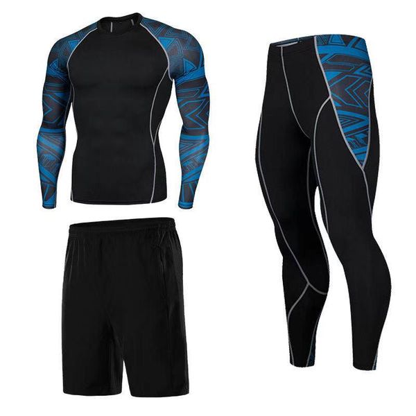 men's long-sleeved leisure sports suit, tights, running training suit, fitness quick-drying, breathable three-piece suit, White;black
men's long-sleeved leisure sports suit, tights, running training suit, fitness quick-drying, breathable three-piece suit, White;black