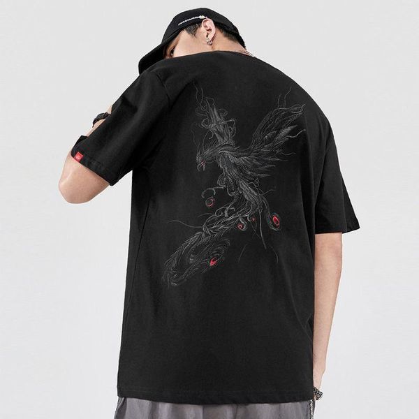 men's t-shirts cotton half-sleeved fashion loose short-sleeved t-shirt china brand phoenix embroidered oversized, White;black
men's t-shirts cotton half-sleeved fashion loose short-sleeved t-shirt china brand phoenix embroidered oversized, White;black
