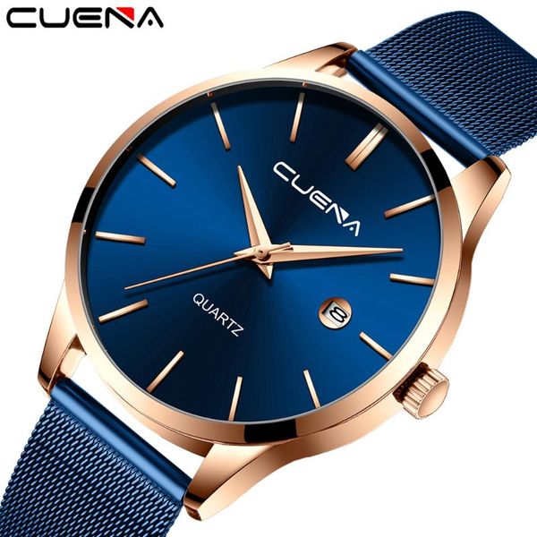 wristwatches cuena mens watches male fashion stainless steel blue quartz watch men casual sport waterproof relojes, Slivery;brown
wristwatches cuena mens watches male fashion stainless steel blue quartz watch men casual sport waterproof relojes, Slivery;brown