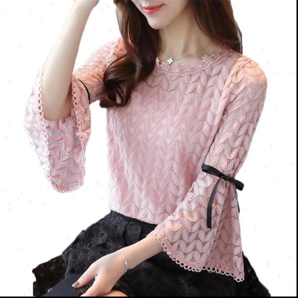 2021 spring fashion solid lace shirts women blouses o neck hollow out bow flare sleeve shirt women lace blouse, White
2021 spring fashion solid lace shirts women blouses o neck hollow out bow flare sleeve shirt women lace blouse, White