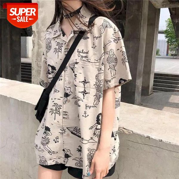 student shirt women blouses summer korean loose hong kong flavor harajuku style retro short-sleeved net red bf shirts trend #fj2c, White
student shirt women blouses summer korean loose hong kong flavor harajuku style retro short-sleeved net red bf shirts trend #fj2c, White
