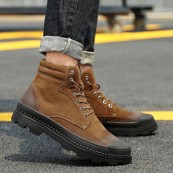 spring winter retro men pig leather boots zip convenient casual desert combat boots cowboy work safety boots for men, Black;white
spring winter retro men pig leather boots zip convenient casual desert combat boots cowboy work safety boots for men, Black;white