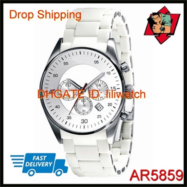 100% japan movement dropship new silver dial stainless steel white rubber quartz chronograph lovers watch ar5859 ar5867, Slivery;brown
100% japan movement dropship new silver dial stainless steel white rubber quartz chronograph lovers watch ar5859 ar5867, Slivery;brown