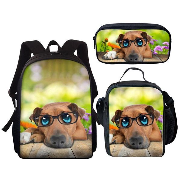 school bags 3pcs/set adorable dog 3d print for girls boys orthopedic backpack schoolbag in primary student kids book bag bagpack
school bags 3pcs/set adorable dog 3d print for girls boys orthopedic backpack schoolbag in primary student kids book bag bagpack
