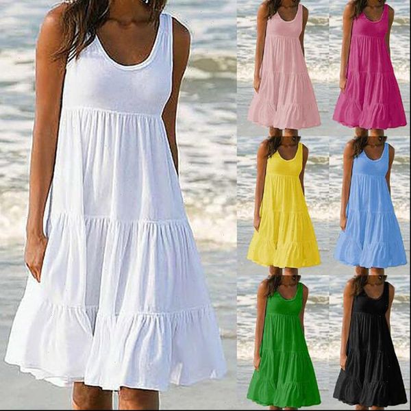 summer o neck sleeveless loose beach dress women casual plus size a line solid dresses beach female big swing patchwork dress, Black;gray
summer o neck sleeveless loose beach dress women casual plus size a line solid dresses beach female big swing patchwork dress, Black;gray