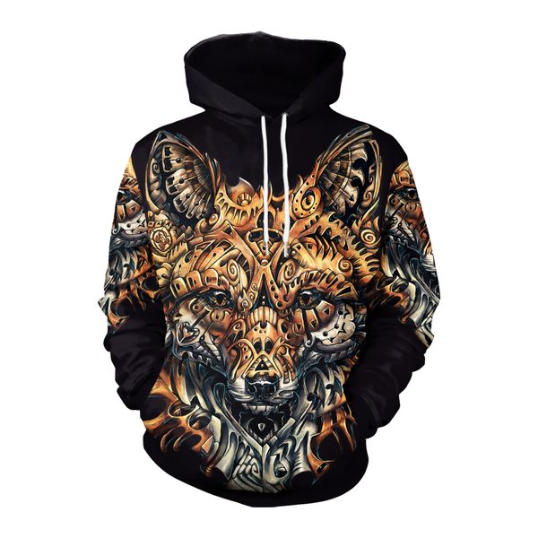couple hoodie long sleeve fox pattern high definition printing leisure fashion spring and autumn trend, Black
couple hoodie long sleeve fox pattern high definition printing leisure fashion spring and autumn trend, Black