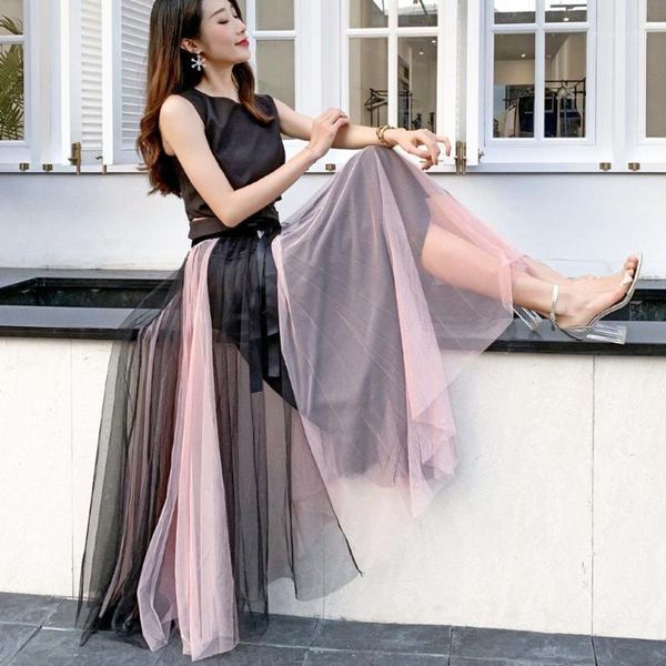 skirts autumn winter vintage tulle skirt women elastic high waist mesh long pleated party a-line, Black
skirts autumn winter vintage tulle skirt women elastic high waist mesh long pleated party a-line, Black