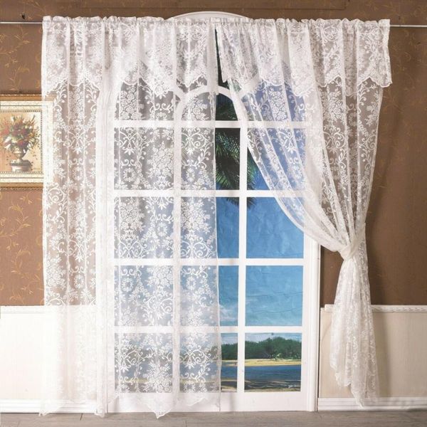 summer korean transparent white warp knitted lace curtain white window screen bedroom living room curtain
summer korean transparent white warp knitted lace curtain white window screen bedroom living room curtain