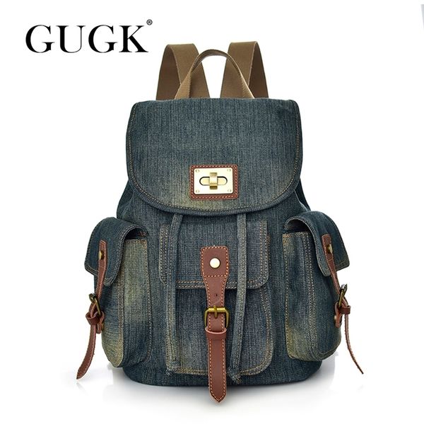 gugk brand casual bags woman denim upper backpacks string closure type zipper woman lock and hasp decoration backpacks gb01 210303
gugk brand casual bags woman denim upper backpacks string closure type zipper woman lock and hasp decoration backpacks gb01 210303