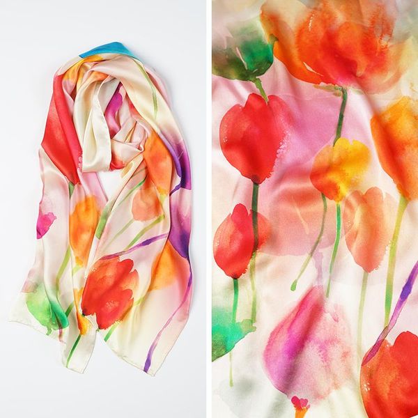 scarves women's 100% pure silk satin long big scarf shawl wrap neckerchief 175x50cm 68"x19"014, Blue;gray
scarves women's 100% pure silk satin long big scarf shawl wrap neckerchief 175x50cm 68"x19"014, Blue;gray