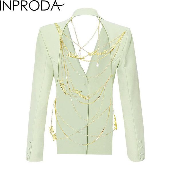 women's suits & blazers inproda women siut blazer chain letter patchwork hollow out jackets asymmetry vintage black suit coats 2021, White;black
women's suits & blazers inproda women siut blazer chain letter patchwork hollow out jackets asymmetry vintage black suit coats 2021, White;black