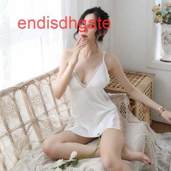 silk like high end water soluble new embroidery v-neck back cross pajamas, Black;white
silk like high end water soluble new embroidery v-neck back cross pajamas, Black;white