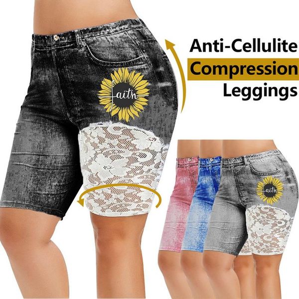 women's jeans ladies lace denim print sports shorts flower high waist summer fitness pants casual running, Blue
women's jeans ladies lace denim print sports shorts flower high waist summer fitness pants casual running, Blue