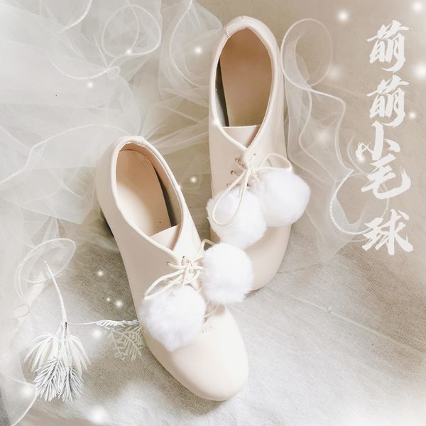 high heels six inches pretty kawaii lolita lace up to stuffed ball women's boots japanese retro-feminine anime winter cosplay shoes k4k, Black
high heels six inches pretty kawaii lolita lace up to stuffed ball women's boots japanese retro-feminine anime winter cosplay shoes k4k, Black