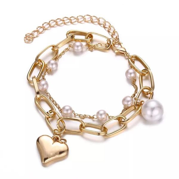 link, chain vintage pearl bracelet for women korean female flower bangles 2021 charms fashion couple jewelry, Black
link, chain vintage pearl bracelet for women korean female flower bangles 2021 charms fashion couple jewelry, Black