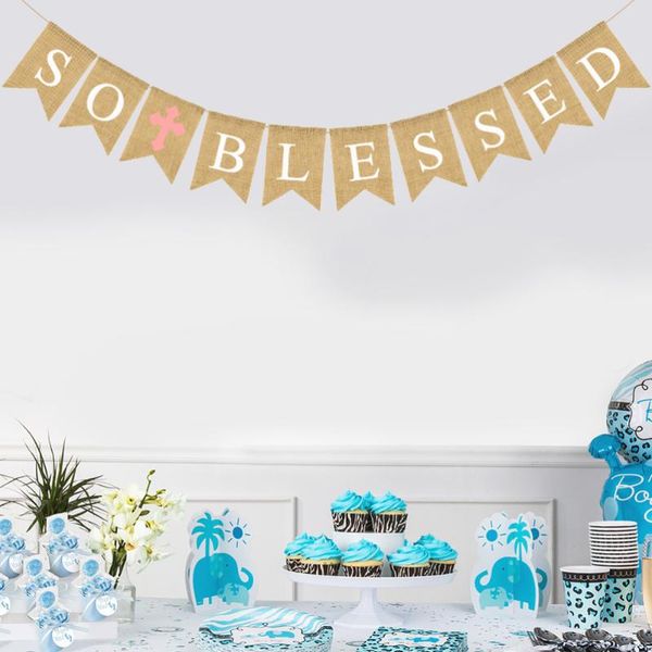 party decoration baby birthday supply classy bunting linen dovetail banner wall with cross
party decoration baby birthday supply classy bunting linen dovetail banner wall with cross