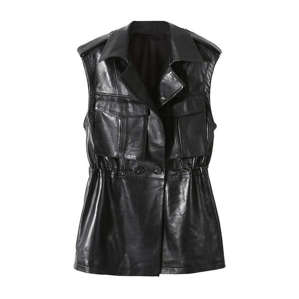 women's vests genuine female leather vest, sleeveless motorcycle vest and office high street fashion, punk, casual, sheepskin fashion, Black;white
women's vests genuine female leather vest, sleeveless motorcycle vest and office high street fashion, punk, casual, sheepskin fashion, Black;white