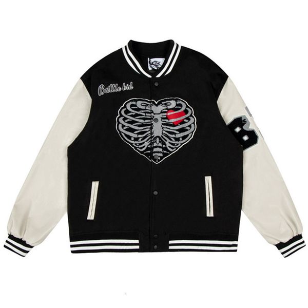 men's jackets hip hop baseball men skeleton heart embroidery patchwork harajuku coat college oversized streetwear varsity 7mzr, Black;brown
men's jackets hip hop baseball men skeleton heart embroidery patchwork harajuku coat college oversized streetwear varsity 7mzr, Black;brown