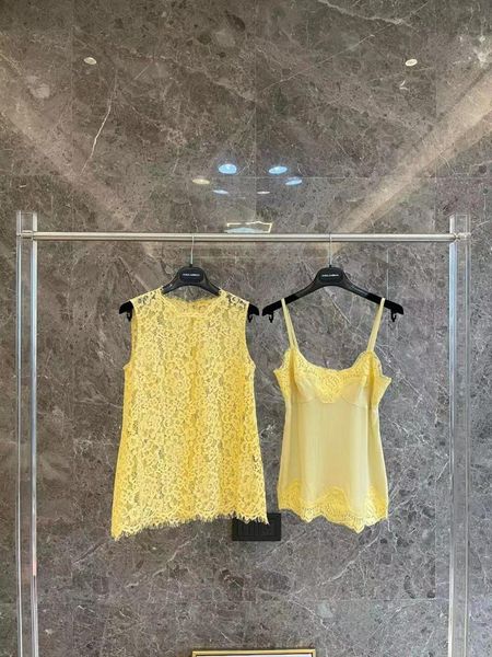 women's blouses & shirts shirt lace yellow vest silk inner inch suspenders summer 2021 sicily luxury runway, White
women's blouses & shirts shirt lace yellow vest silk inner inch suspenders summer 2021 sicily luxury runway, White