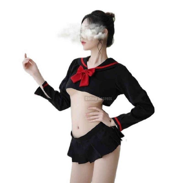 cosplay costume jk uniform kwaii lolita mini skirt erotic roleplay set student sailor with black color red bow, Red;black
cosplay costume jk uniform kwaii lolita mini skirt erotic roleplay set student sailor with black color red bow, Red;black