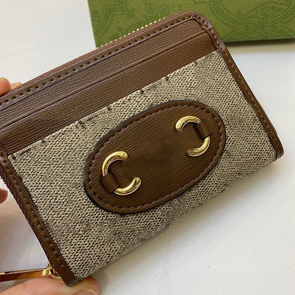 women card bag old flower handbag purse samll ladies coin wallet classic pvc cowhide leather package 2022