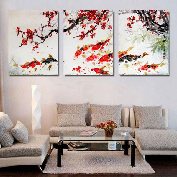 hd printed modular pictures frame painting for room home wall art decor 3 pieces cherry blossom koi fish canvas abstract poster
hd printed modular pictures frame painting for room home wall art decor 3 pieces cherry blossom koi fish canvas abstract poster
