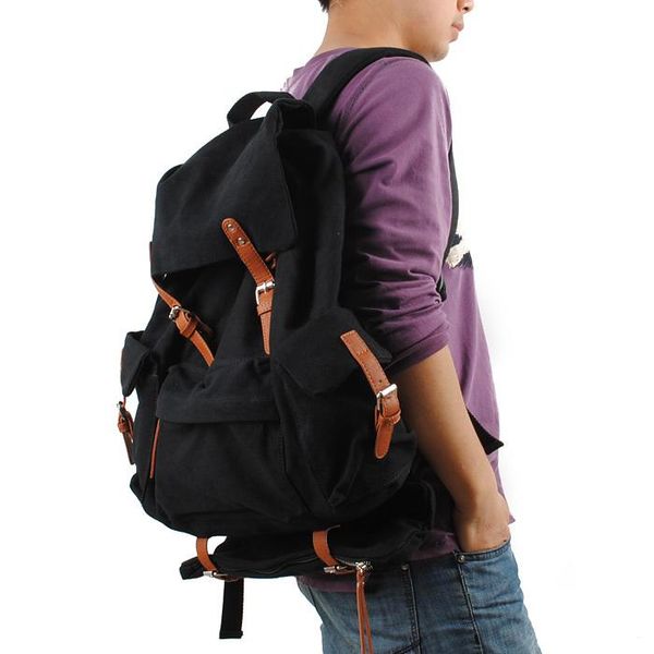 backpack men casual canvas drawstring bag double shoulder student school large capacity travel black lapbackpacks
backpack men casual canvas drawstring bag double shoulder student school large capacity travel black lapbackpacks