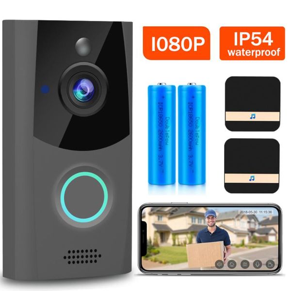 1080p wifi video doorbell camera ip54 waterproof audio intercom with chime security outdoor door bell smart wireless home camera
1080p wifi video doorbell camera ip54 waterproof audio intercom with chime security outdoor door bell smart wireless home camera