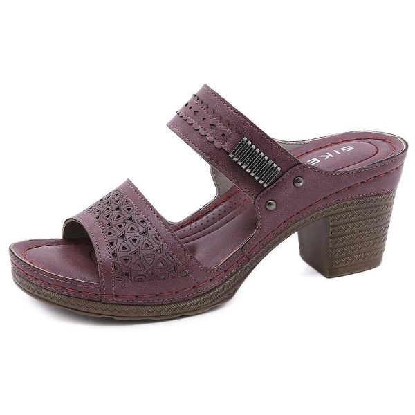 slippers cevabule summer solid color comfortable soft sole women's high-heeled sandals open toe casual beach ysk, Black
slippers cevabule summer solid color comfortable soft sole women's high-heeled sandals open toe casual beach ysk, Black