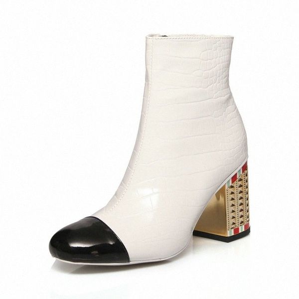 2019 women boots fashion zipper ankle boots women genuine leather square heel short ladies round toe autumn winter shoes boots shoes p70y#, Black
2019 women boots fashion zipper ankle boots women genuine leather square heel short ladies round toe autumn winter shoes boots shoes p70y#, Black