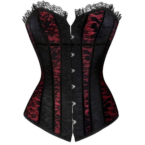 belts overbust corset longline shapewear women bustier lingerie floral corselet vintage espartilho lace gothic dxaa, Black;brown
belts overbust corset longline shapewear women bustier lingerie floral corselet vintage espartilho lace gothic dxaa, Black;brown