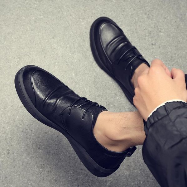 dress shoes men's leather autumn british business trend youth casual ba-06, Black
dress shoes men's leather autumn british business trend youth casual ba-06, Black