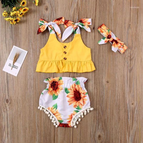 clothing sets baby & children's 3m-24m toddler kids girls ruffle crop sunflower shorts headband outfit set1, White
clothing sets baby & children's 3m-24m toddler kids girls ruffle crop sunflower shorts headband outfit set1, White