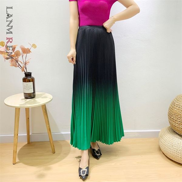 lanmrem pleated gradient a-line ankle-length skirt autumn loose large size elastic waist office lady skirt slimming 2a136 210311, Black
lanmrem pleated gradient a-line ankle-length skirt autumn loose large size elastic waist office lady skirt slimming 2a136 210311, Black