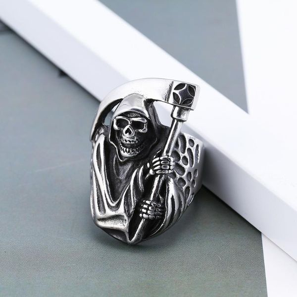 cluster rings retro personality men's ring punk gothic death sickle domineering skull evil eye halloween bar 2022 trend jewelry mood, Golden;silver
cluster rings retro personality men's ring punk gothic death sickle domineering skull evil eye halloween bar 2022 trend jewelry mood, Golden;silver