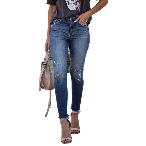 women's jeans est women stretch ripped distressed skinny high waist denim pants shredded trousers, Blue
women's jeans est women stretch ripped distressed skinny high waist denim pants shredded trousers, Blue