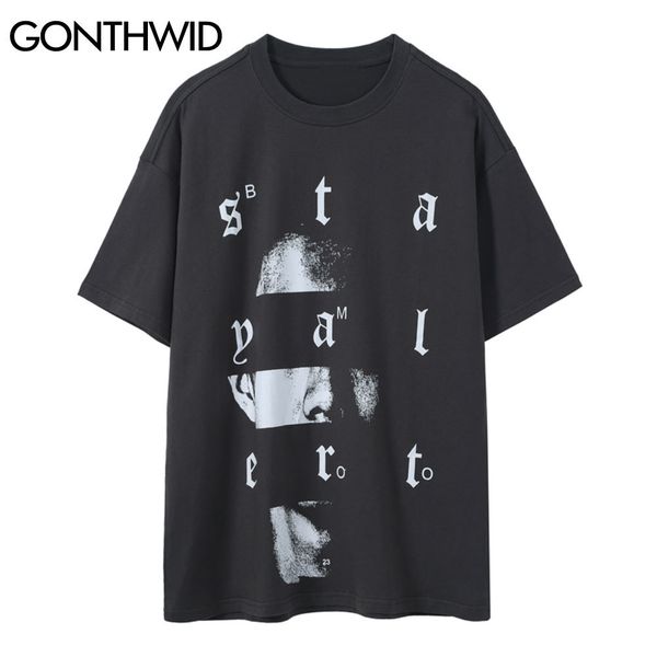 gonthwid streetwear tees shirts hip hop face letter punk rock gothic tshirts harajuku hipster short sleeve casual cotton c0315, White;black
gonthwid streetwear tees shirts hip hop face letter punk rock gothic tshirts harajuku hipster short sleeve casual cotton c0315, White;black