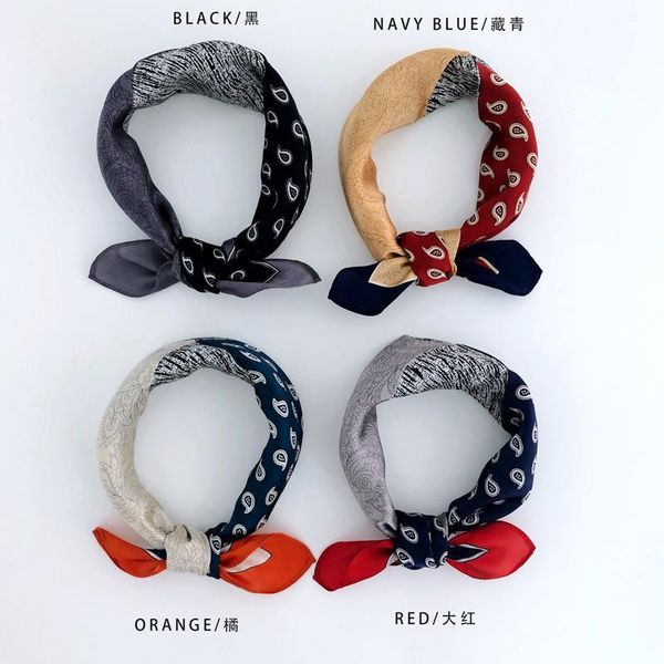 scarves 2021 100% natural silk women small square neck plaid print crepe satin plain scarf handkerchief bandana 53*53 cm, Blue;gray
scarves 2021 100% natural silk women small square neck plaid print crepe satin plain scarf handkerchief bandana 53*53 cm, Blue;gray