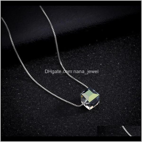 & pendants jewelry geometric crystal necklaces imitation zircon three-nsional square pendant chain necklace waj0782 drop delivery 2021 1hh9j, Silver
& pendants jewelry geometric crystal necklaces imitation zircon three-nsional square pendant chain necklace waj0782 drop delivery 2021 1hh9j, Silver