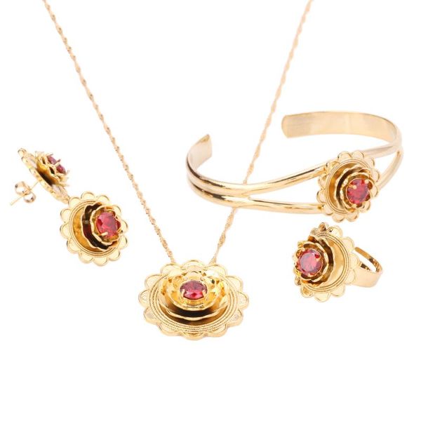 earrings & necklace ethiopian gold color flower jewelry pendant trendy bangle ring sets, Silver
earrings & necklace ethiopian gold color flower jewelry pendant trendy bangle ring sets, Silver