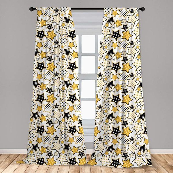 curtain & drapes yellow and black stars with retro style polka dots pattern old fashion fun window treatment living room bedroom
curtain & drapes yellow and black stars with retro style polka dots pattern old fashion fun window treatment living room bedroom