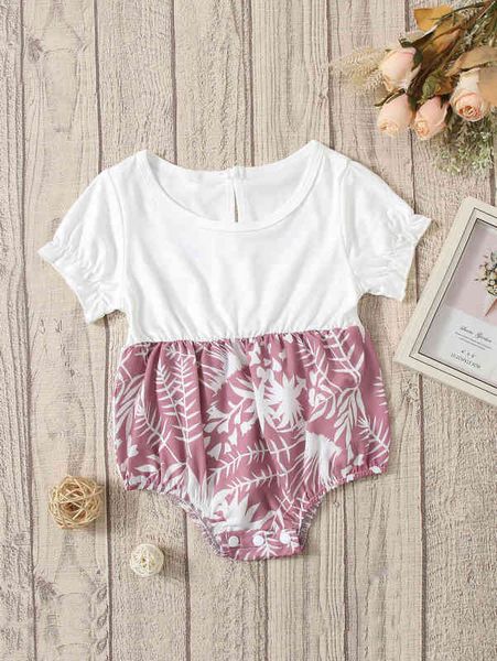 baby plants print puff sleeve bodysuit she, Blue
baby plants print puff sleeve bodysuit she, Blue