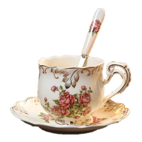 cups & saucers ivory porcelain tea and saucers, rose teacups with spoon, coffee mug, vintage floral china 250ml for party
cups & saucers ivory porcelain tea and saucers, rose teacups with spoon, coffee mug, vintage floral china 250ml for party